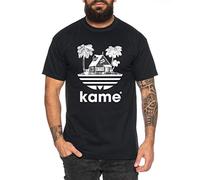 Tee Kiki Adi Kame House - Camiseta de Hombre One Goku Dragon Master Son Ball Vegeta Turtle Roshi Piece Golds Db, Color:Negro, Talla:3XL