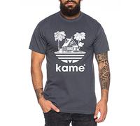Tee Kiki Adi Kame House - Camiseta de Hombre One Goku Dragon Master Son Ball Vegeta Turtle Roshi Piece Golds Db, Color:Gris Oscuro, Talla:XXL