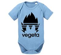 Tee Kiki Adi Vegeta Body Dragon de algodón orgánico Ball Son Proverbs Baby Romper para niños y niñas de 0a12, Größe2:74/7-9 Meses, Baby:Azul Bebé