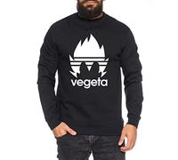Tee Kiki Adi Vegeta Sudadera para Hombres Goku Dragon Master Son Ball Vegeta Turtle Roshi Db, Farbe2:Negro, Größe2:Large