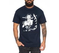 Tee Kiki Zoro Sword - Camiseta para Hombre Sombrero de Paja Luffy Zoro One Monkey D. Pirate Ace Piece Goku Anime Ruffy, Talla:S, Color:Azul Oscuro
