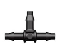 Tee para microtubo con injerto de 4,5 mm para instalaciones de riego