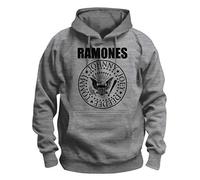 Tee Shack Grey The Ramones Seal Oficial Sudaderas Capucha Hombre (X-Large)
