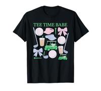 tee Time Babe Coquette - Carrito de Golf y Lazos Camiseta