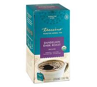 Teeccino Té de Hierbas Diente de León Tueste Oscuro - Sin cafeína, orgánico, té de hierbas tostadas con prebióticos, 3 veces más hierbas que las bolsas de té regulares - 25 bolsas de té