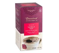 Teeccino Té de Hierbas Vainilla y Nuez - Té de hierbas rico y tostado sin cafeína y prebiótico para una energía natural, 25 bolsas de té