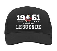 TeeDesign Gorra 63 años regalo cumpleaños: nacimiento de las leyendas gadget - 63 años - 1961