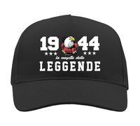 TeeDesign Gorra 81 años regalo cumpleaños: nacimiento de las leyendas Gadgets - 81 años - 1944, 81 años, Talla única