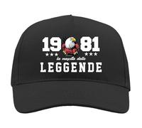 TeeDesign Gorra años regalo cumpleaños nacimiento de las leyendas gadget año simpática idea regalo cumpleaños para él o para ella, 44 años, Talla única