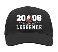 TeeDesign Gorra años regalo cumpleaños nacimiento de las leyendas gadget año simpática idea regalo cumpleaños para él o para ella, 18 años, Talla única