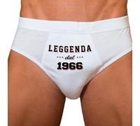 TeeDesign Slip regalo 60 años divertido cumpleaños hombre marido ropa regalo Navidad hermano amigo - Leyenda desde 1966, 1966 - 60 Años, XL