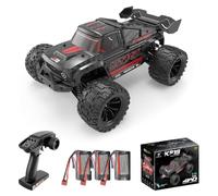 Teeggi 1/14 Coche teledirigido para adultos, 75km/h 3S Batería Motor sin escobillas RC Alta velocidad todoterreno Drift Coche de carreras, 4WD Off Road Carrera Buggy, 3 Baterías (Negro)