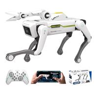 Teeggi 8008 Robot perro juguete teledirigido para niños de 3 a 12 años, puede programar, bailar, música e interactuar,Juguete robot programable