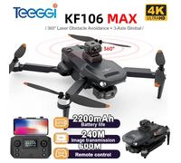 Teeggi KF106 Max GPS Drone 4K Cámara con cardán de 3 ejes Dones 5G WiFi Brushless plegable RC Quadcopter Profesional Dron vs KF102 KF106 MAX 3B CB