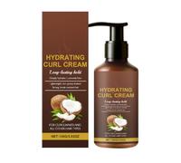 Teegxddy 1 PCS Activador de Rizos, crema para peinar rizos, con Aceite de Coco y Manteca de Karité, Hidratante y Reparadora, Controla el Encrespamiento, Define los Rizos y Aporta Brillo Natural.