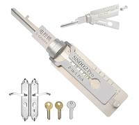Teegxddy 1 Pieza SS002- Decodificador de llave maestra, ganzuas cerrajeria profesional, herramienta de selección de cerradura 2 en 1, herramientas para acceder fácilmente a las puertas