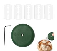 Teegxddy cuchilla panadero,Cuchillo de Panadero con 5 Hoja de acero inoxidable cuchillo para pan cortador de pan rasqueta panadero para DIY Pan Masa Hornear