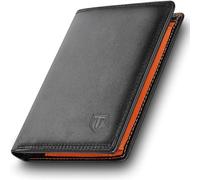 TEEHON Grande Cartera Hombre con Monedero, RFID, de Piel, Vertical con 16 para Tarjetas, Billetes y Monedas, Incluye Caja de Regalo