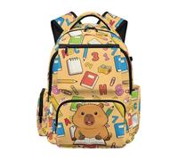 teeinprint Mochila para niñas con fórmula matemática con correa ajustable, gran capacidad, mochila escolar para niños, Capibara, Mochilas rucksack