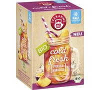 TEEKANNE Cold & Fresh Bio - Melocotón y Maracuyá - 15 bolsitas de doble cámara TEEKANNE