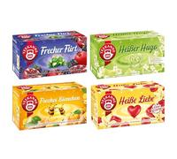Teekanne Juego de té de frutas - 4 variedades caja de té con coqueteo travieso, amor caliente, hugo caliente y abeja traviesa - especial Teekanne - Mezcla de té - para momentos de relajación y