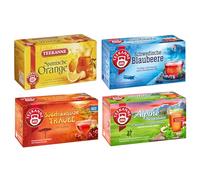 Teekanne Juego de té de países - Teekanne - Caja de té de frutas y té de hierbas, mezclas - con arándanos suecos, uva sudafricana, naranja española y hierbas de montaña alpinas
