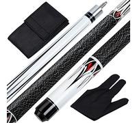 Teekerwan Pool Cue Stick - 57 Inch Maple Billiard Pool Stick 20/21 oz 1/2 Maple Pool Cue Stick Kit, 2-Piece Billiard Pool Cue Stick (20 oz)