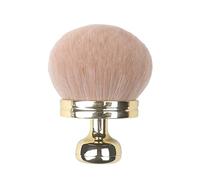 TEEKU Brocha de maquillaje corporal extra grande para piernas y bronceador, aplicador de crema solar, base ovalada, con bolsa de cordón, esponja Gol (dorado, talla única)