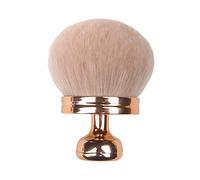 TEEKU Brocha de maquillaje corporal extra grande para piernas y bronceador, aplicador de crema solar, base ovalada, con bolsa de cordón, esponja Gol (oro rosa, talla única)
