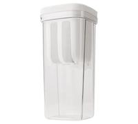 TEEKU Filtro para hacer yogur griego con tapa, colador de malla fina reutilizable para yogur grueso, queso y leche de soja, transparente (J, 25 x 11)