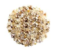 TEEKU Pequeñas piedras verdes pulidas de río para plantas ornamentales, acuario, grava, suculentas, bonsái, terrario, hadas, jardín, proyecto de bricolaje, 100 g, decoración para (I, talla única)