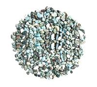 TEEKU Pequeñas piedras verdes pulidas de río para plantas ornamentales, acuario, grava, suculentas, bonsái, terrario, hadas, jardín, proyecto de bricolaje, 100 g, decorativo para (D, talla única)