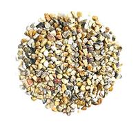 TEEKU Pequeñas piedras verdes pulidas para plantas ornamentales, acuario, grava, suculentas, bonsái, terrario, hadas, jardín, proyecto de bricolaje, 100 g, decoración para (H, talla única)