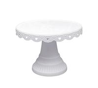 TEEKU Soporte para tartas, soporte para magdalenas, postres, bandeja de servir para bodas, cumpleaños, estante grande para platos (blanco, talla única)