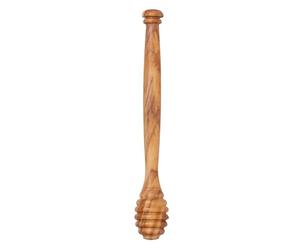 TEEKU Varilla mezcladora de madera de olivo, madera maciza, para bebidas, mermelada y extracción, agitador de mano (B, 15 x 2)