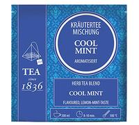Teemando® - Mezcla de té de hierbas aromáticas Cool-Mint aromatizada, 50 bolsas piramidales en bolsa de 2 g = 2 x 50 bolsas