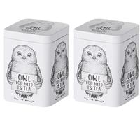 Teemando Rosalie - Lote de 2 latas de hojalata (100 g, cuadradas, 7,3 x 7,3 x 10 cm)