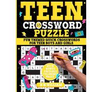 Teen Crossword Puzzle Book - 80 Quick Trivia Crosswords: Fun Themed Activity Book for Teenage Girls and Boys