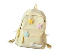 Teen Girl SchoolRucksack - 16.1x12.6x5in Bookbag, leichte Casualdaypack, Laptop -Aufbewahrung mit großer Kapazität | Schulrucksack, Reise Rucksack für Jungenmädchen, Mittelschuüler, Teenager, amarillo