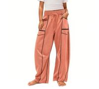 Teen Girls Baggy Joggers Oversized Wide Leg Sweatpants Kids Elastic High Waist Drawstring Sweat Pants Jogging Tracksuit Bottoms Children Casual Loose School Trousers Sports Dance