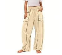 Teen Girls Baggy Joggers Oversized Wide Leg Sweatpants Kids Elastic High Waist Drawstring Sweat Pants Jogging Tracksuit Bottoms Children Casual Loose School Trousers Sports Dance