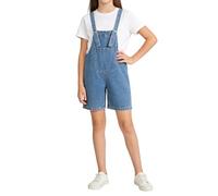 Teen Girls Dungarees Shorts Summer Sleeveless Denim Overalls Kids s Braces Cotton Casual Jeans Jumpsuit Short Children Loose Fit Adjustable Spaghetti Shortall Overall