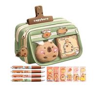 Teen Girls Pencil Case, Large Pencil Pouch, Capybara Pencil Holder, Fun Pen Pouch, Capybara Print Pouch, Teen Girls Pencil, Cute Pen Case, Quirky Pen Holder, Multi-Layer Pen Case, Difuser,