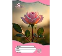 Teen girls pretty pink notebook: Aesthetic Pink Rose Garden Notebook|Cute Floral Lined Journal for Writing, school and Planning