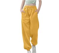 Teen Girls Wide Leg Cargo Joggers Baggy Sweatpants Kids Elastic Waist Straight Leg School Trousers Athletic Plain Sweat Track Pants for Teen Tracksuit Bottoms Y2K Hip Hop Streetwear