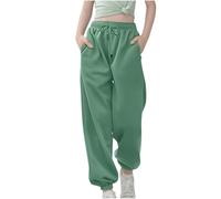 Teen Girls Wide Leg Cargo Joggers Baggy Sweatpants Kids Elastic Waist Straight Leg School Trousers Athletic Plain Sweat Track Pants for Teen Tracksuit Bottoms Y2K Hip Hop Streetwear