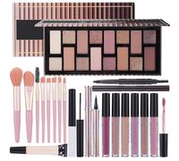 Teen Makeup Kit For Girl Include Eyeshadow Palette,Eyeliner,Makeup Brush Set,Lipgloss Set,Mascara, Eyebrow Pencil Make up Set Gift for Women Full Kit