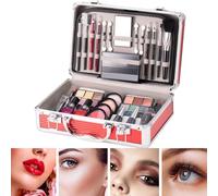 Teen Makeup Set for Beginners | All-in- Multi-Functional Makeup Case with Eyeshadow, Blush, Eyebrow Pencil, Lipstick & Nail Polish | Perfect Makeup Kit for Teens