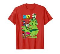 Teen Titans Go! Beast Boy Stack Camiseta, Hombre, Rojo, 3XL