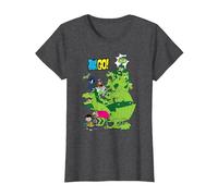 Teen Titans Go! Beast Boy Stack Camiseta, Mujer, Jaspeado Oscuro, L